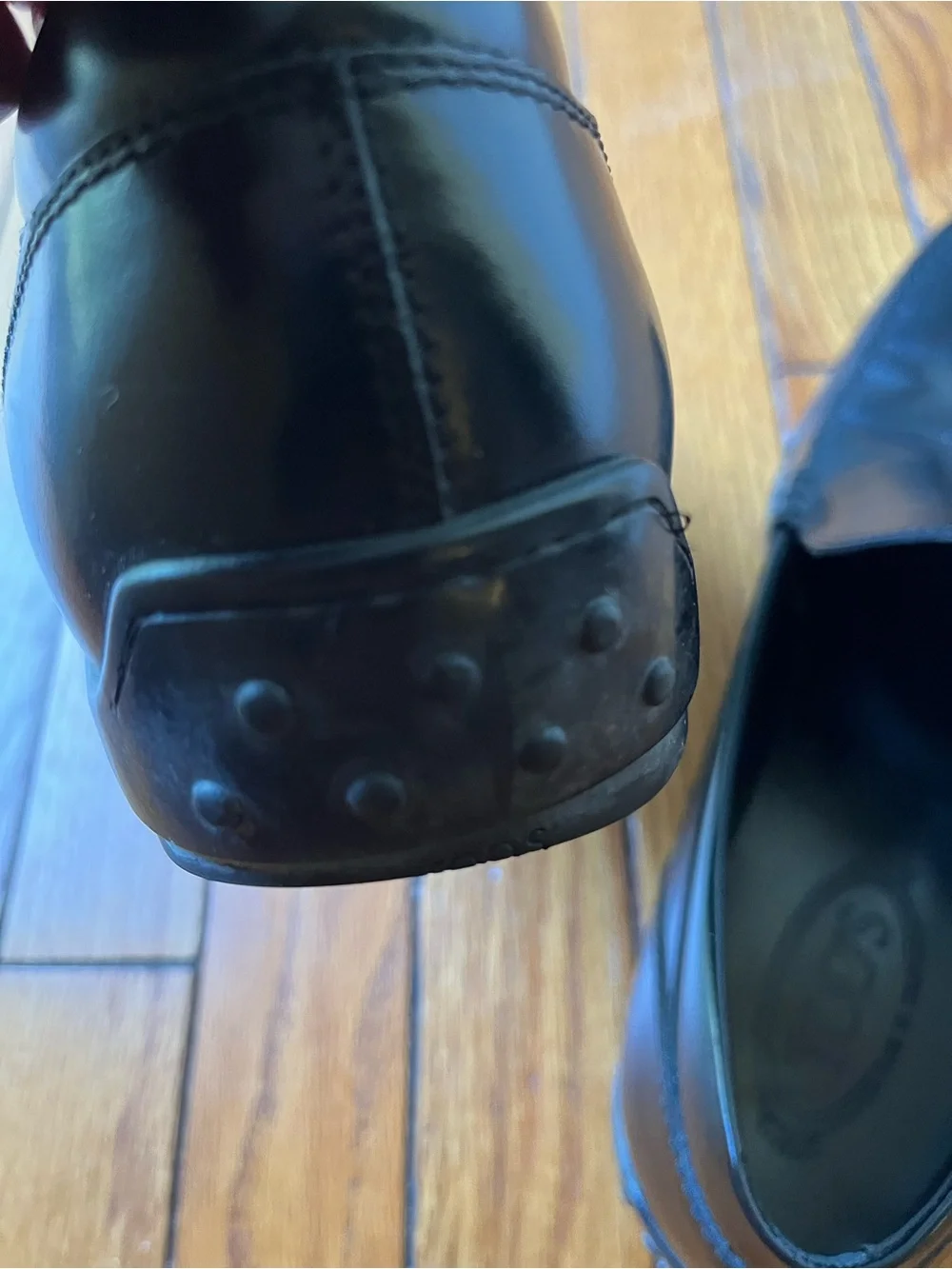 Tod’s Classic Black Leather Loafers Men Sz 9 Made in Italy